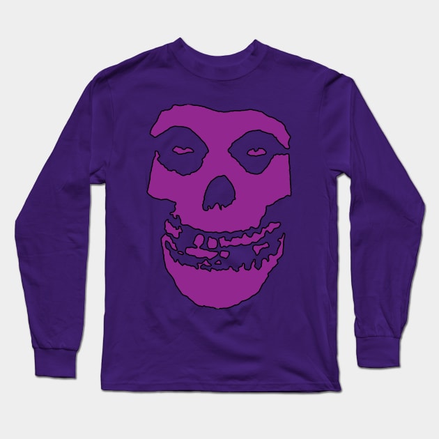 Crimson Ghost - Purple Solid Long Sleeve T-Shirt by Controlled Chaos